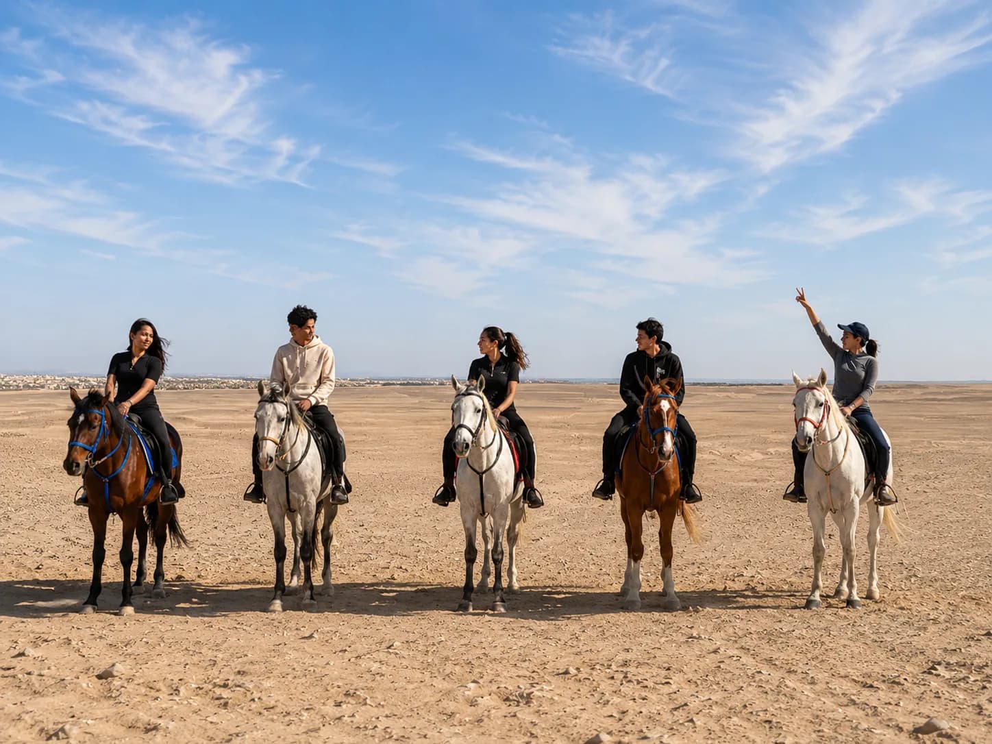 Red Sea Horse Riding in Hurghada (Beach and Desert), Bedouin camp at sunset