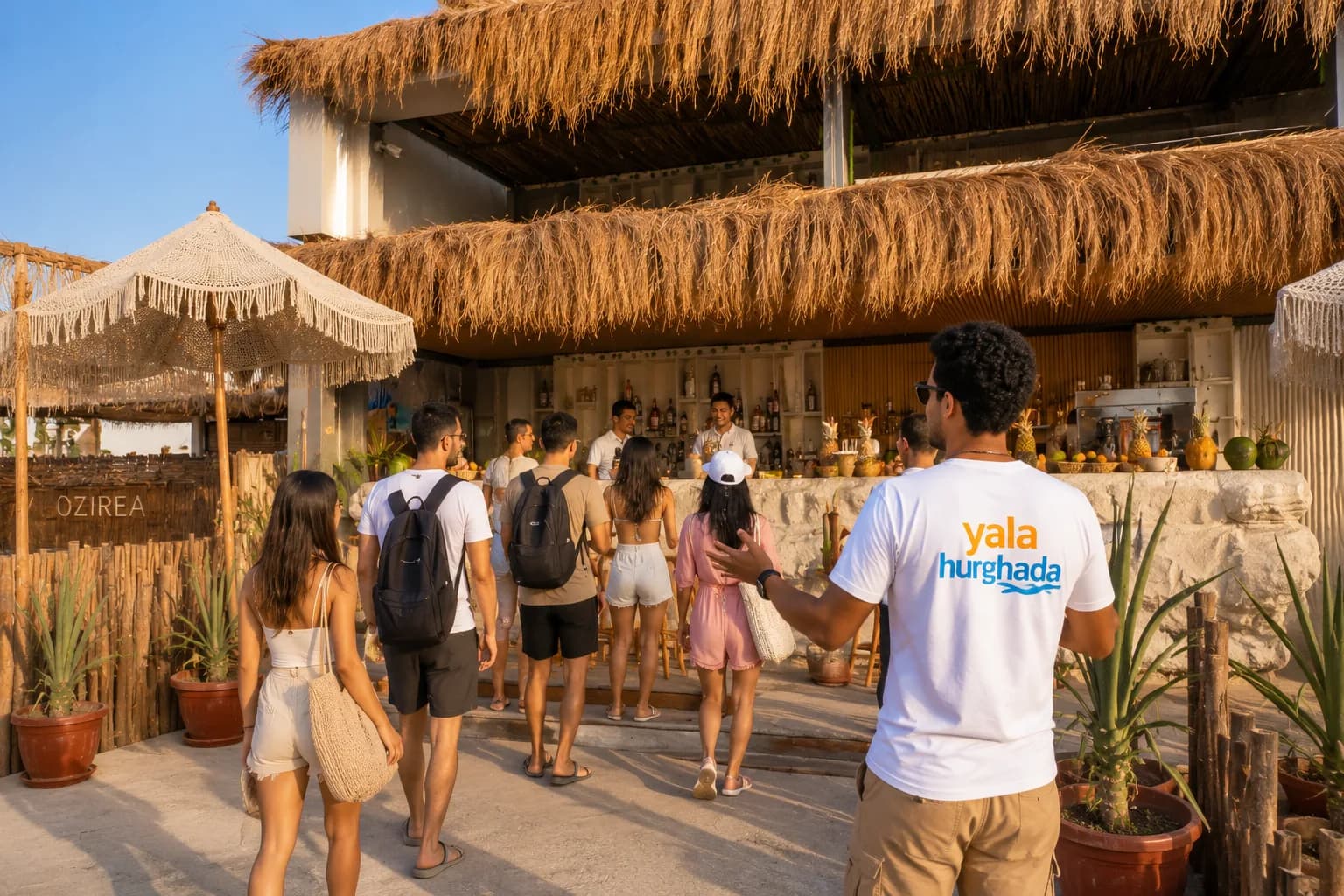 Ozirea Island, Full-Day Premium Boat Trip from Hurghada, snorkeling above the coral reef