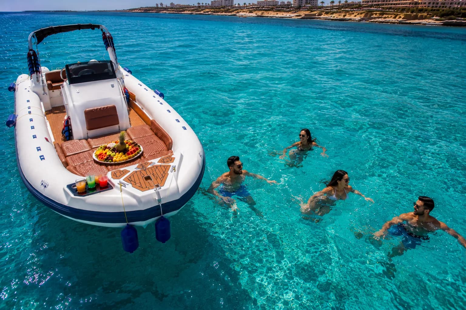 Private Speedboat to the Islands, Pick Your Island, private guide on deck