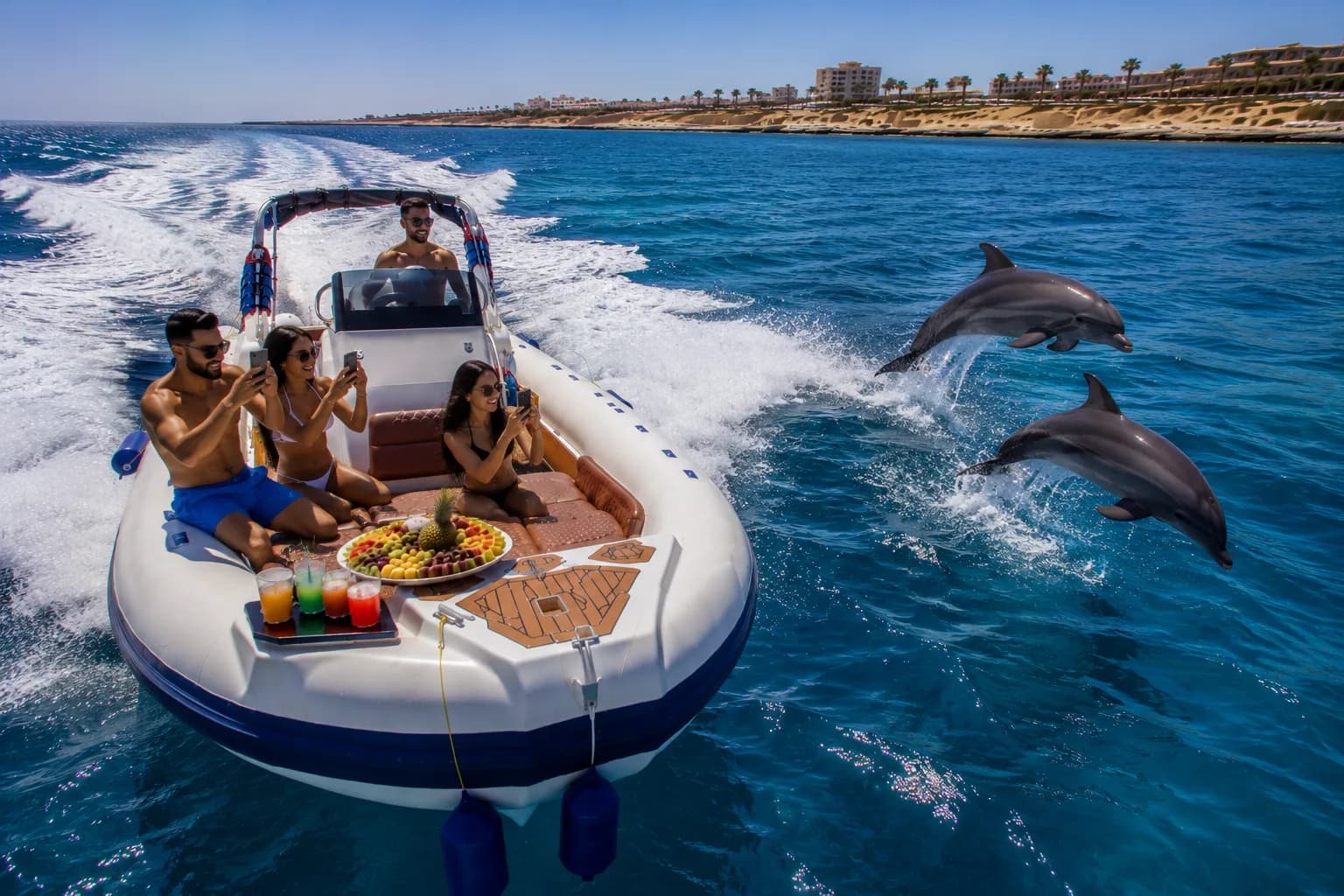Private Speedboat to the Islands, Pick Your Island, private boat approaching the island