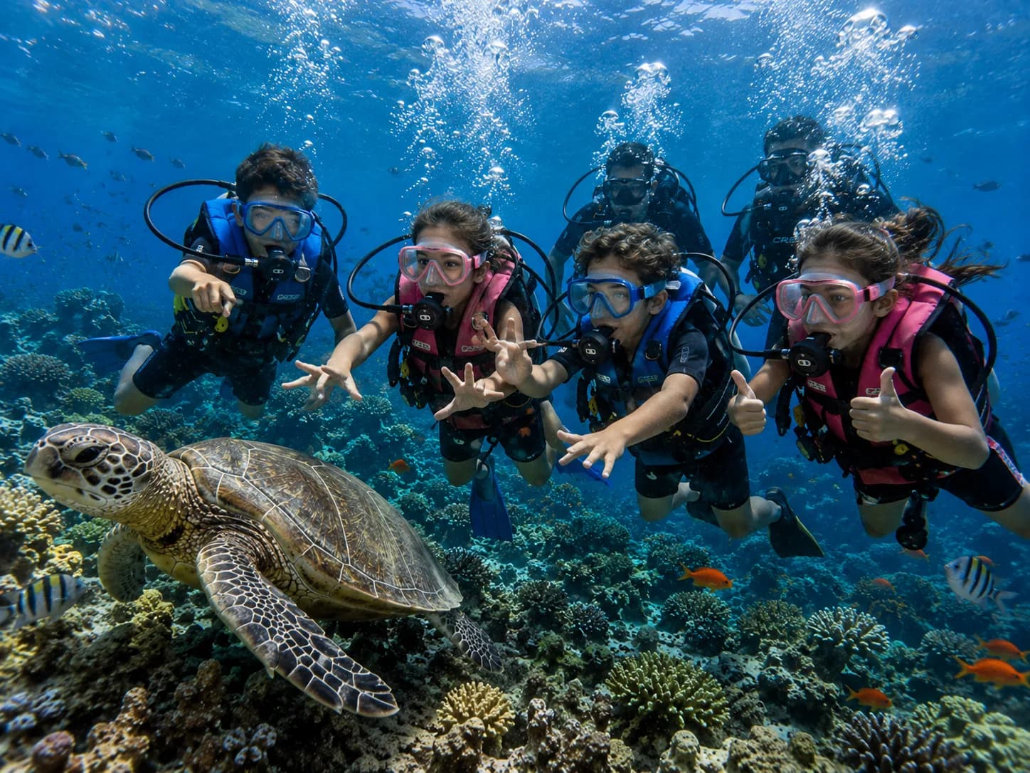 Boat Trip: Discover Scuba Diving in Hurghada, diver among tropical fish