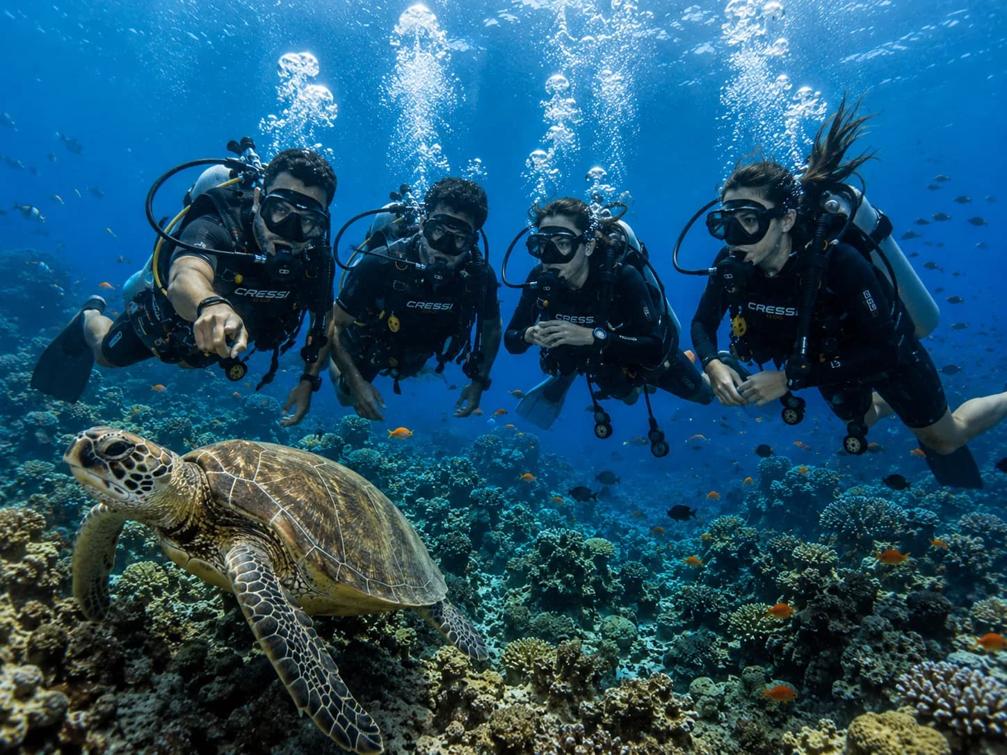 Boat Trip: Discover Scuba Diving in Hurghada, the dive site from the surface