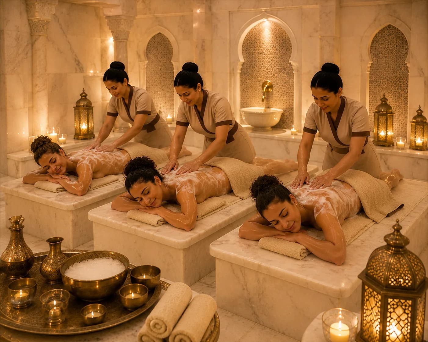 90-Minute Deep Tissue Massage in Hurghada, hammam steam room interior