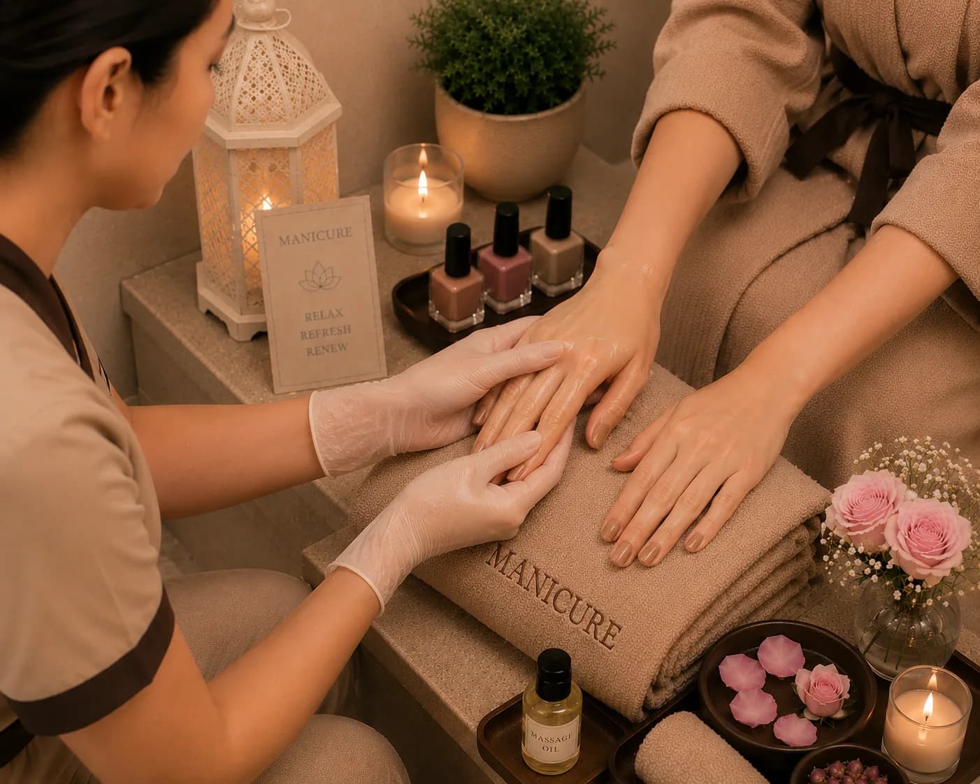 Manucure de luxe à Hurghada (spa avec transfert hôtel)